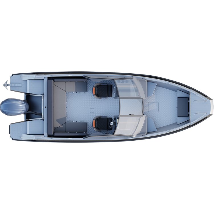 Factory Customized 8-Person Aluminum High-Speed Boat for Outdoor Water Sports for Surfing with Power Engine Combo Set