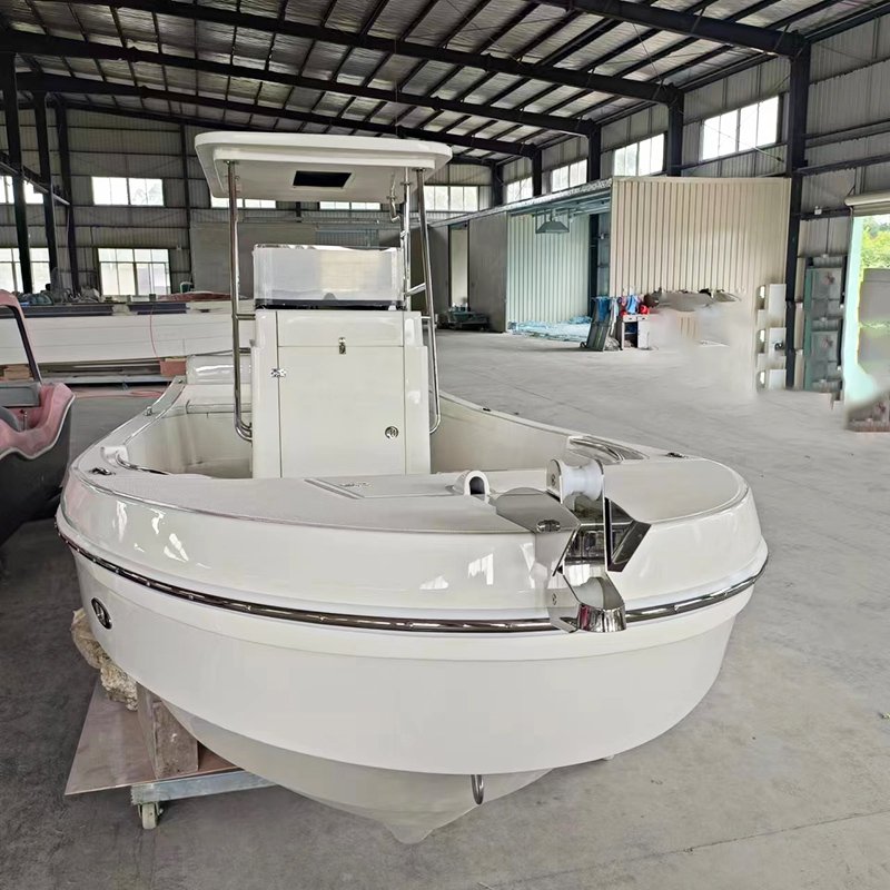 7m Center Console Sport Yacht Recreational Fiberglass Fishing Boats with Outboard Engine for Sale