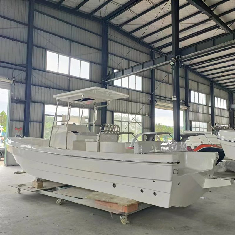 7m Center Console Sport Yacht Recreational Fiberglass Fishing Boats with Outboard Engine for Sale
