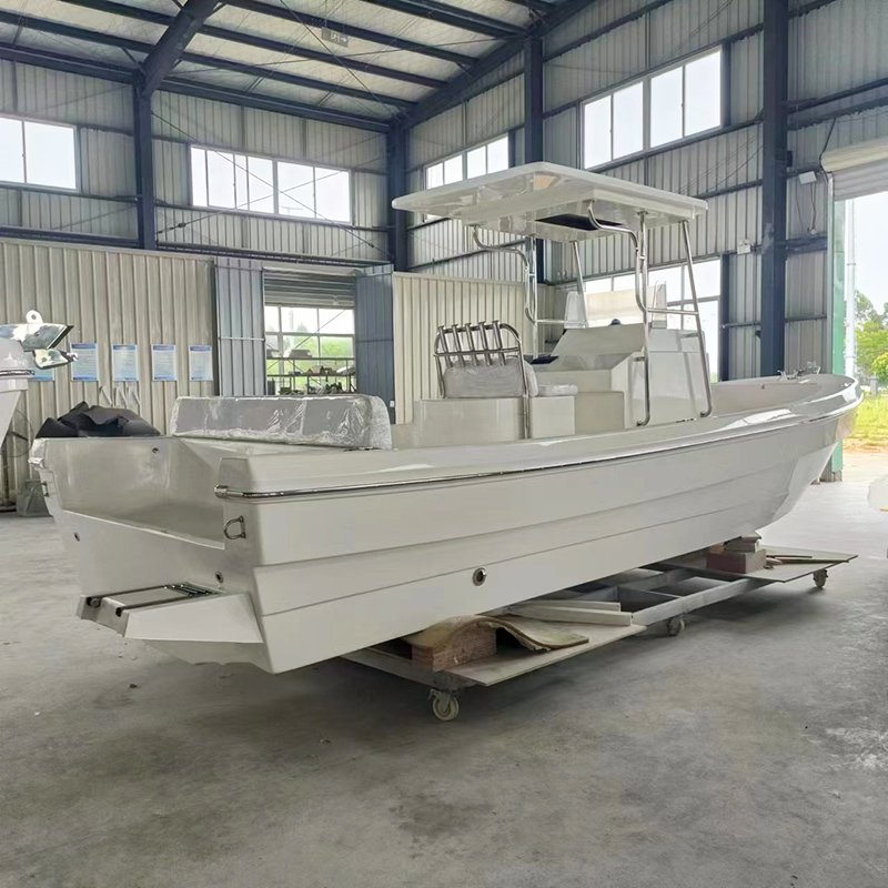 7m Center Console Sport Yacht Recreational Fiberglass Fishing Boats with Outboard Engine for Sale