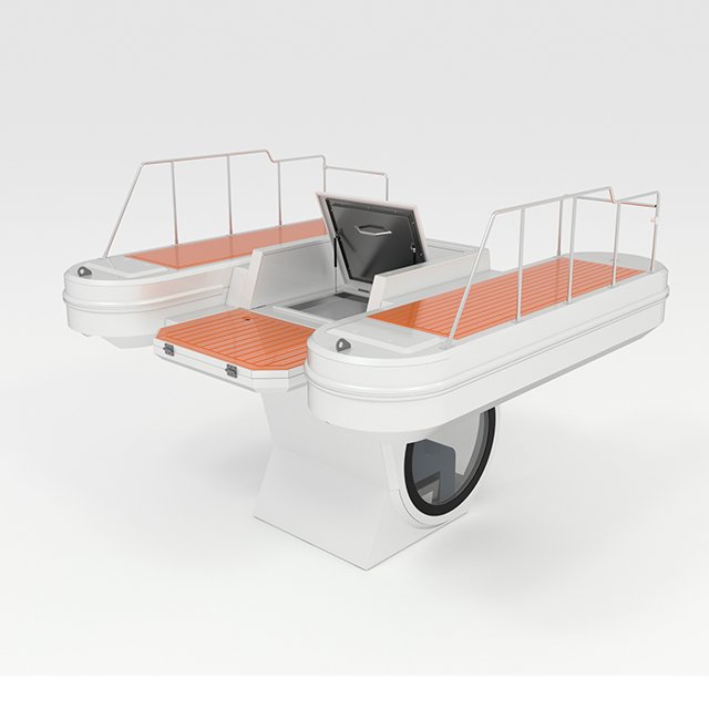 Kinocean Mariner 4 Inflatable Submarine Tour Aluminum Small Jet Ski Boat for Sale