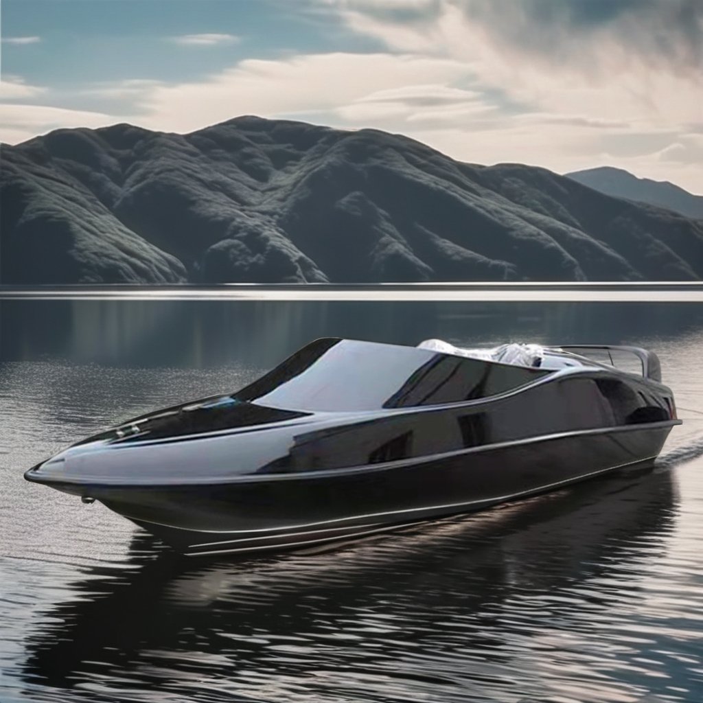 Sport Series Fishing Yacht Inflatable Fiberglass Boat With Inboard Engine and Outboard Motor Speed Boat