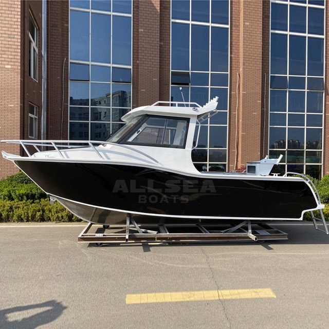 New 20.5ft Aluminium Offshore Fishing Yacht Sale 6.25m Aluminum Cuddy Cabin Speed Rowing Boat Outboard Engine Gas Fuel 7.5m Hull