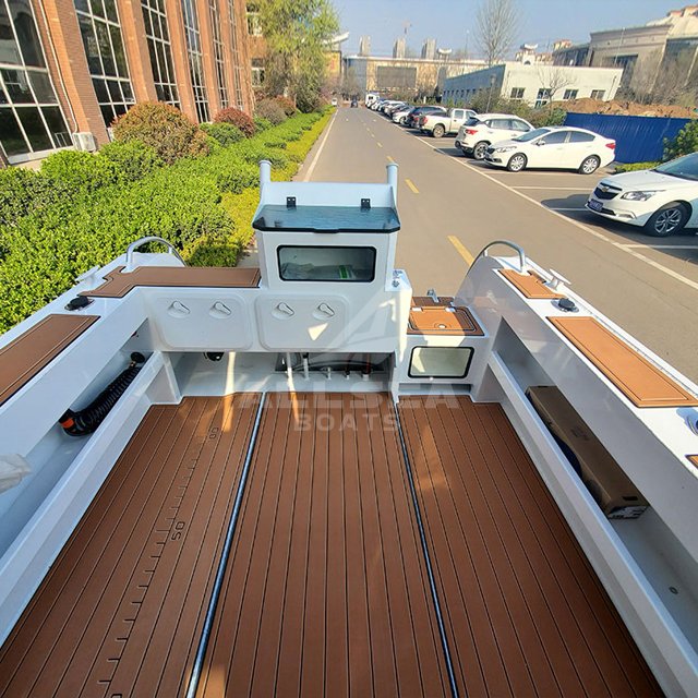 New 20.5ft Aluminium Offshore Fishing Yacht Sale 6.25m Aluminum Cuddy Cabin Speed Rowing Boat Outboard Engine Gas Fuel 7.5m Hull