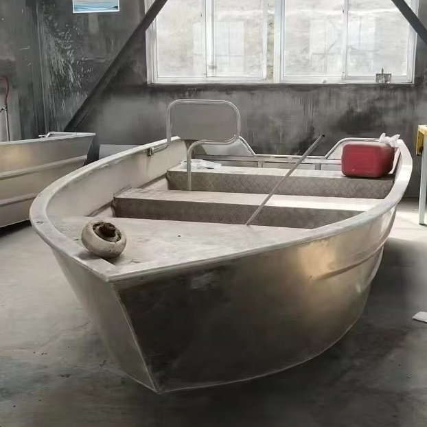 OEM Unisex 4.3m Aluminum Fishing Boat with 4-Stroke Gasoline Outboard Engine High-Speed Water Speedboat for Active Fishing