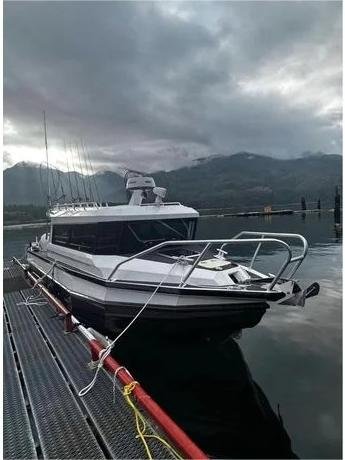 2024 Popular Stable 30ft Marine Aluminum Boats White Fishing Vessel Luxury Sport Yacht with radar Holder for Sale
