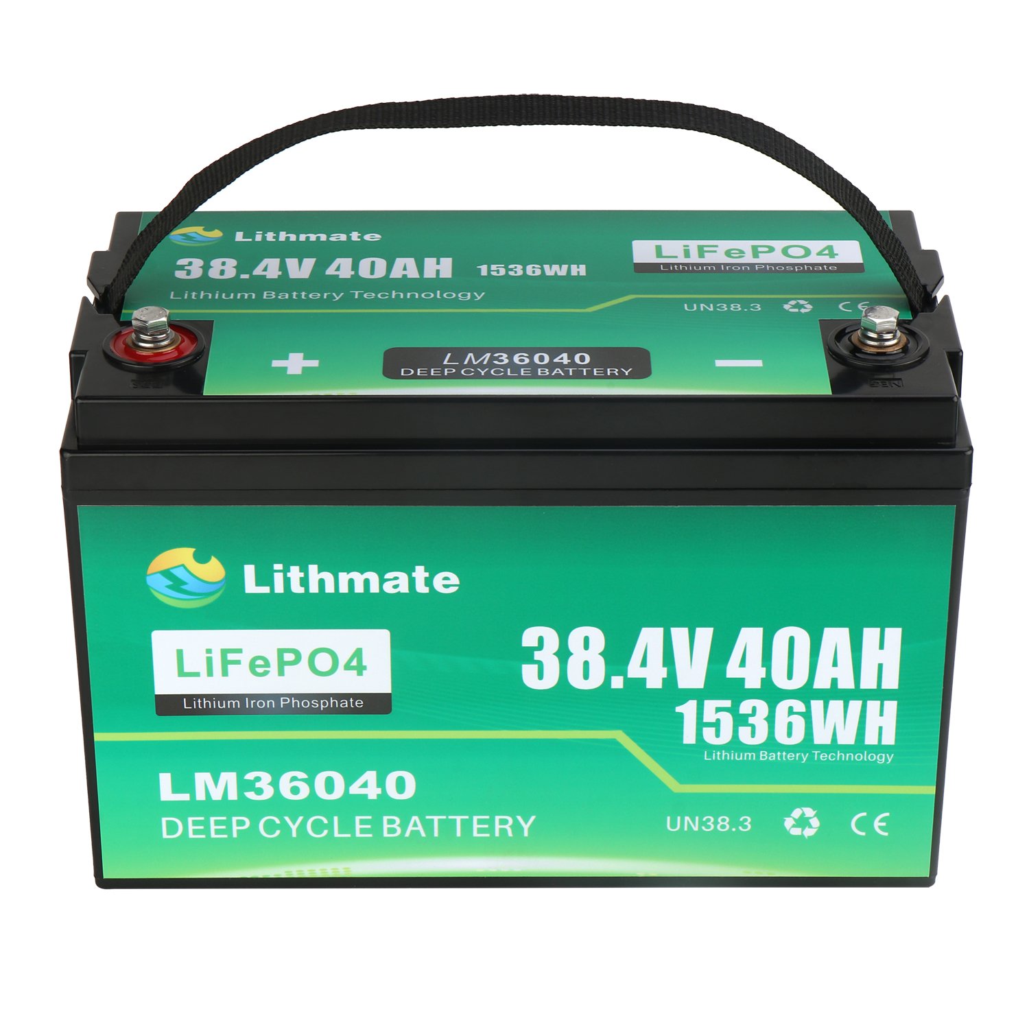 Lithmate 12v 24v Trolling Motor Fishing Boat 36v 40ah Lithium Deep Cycle Marine Battery