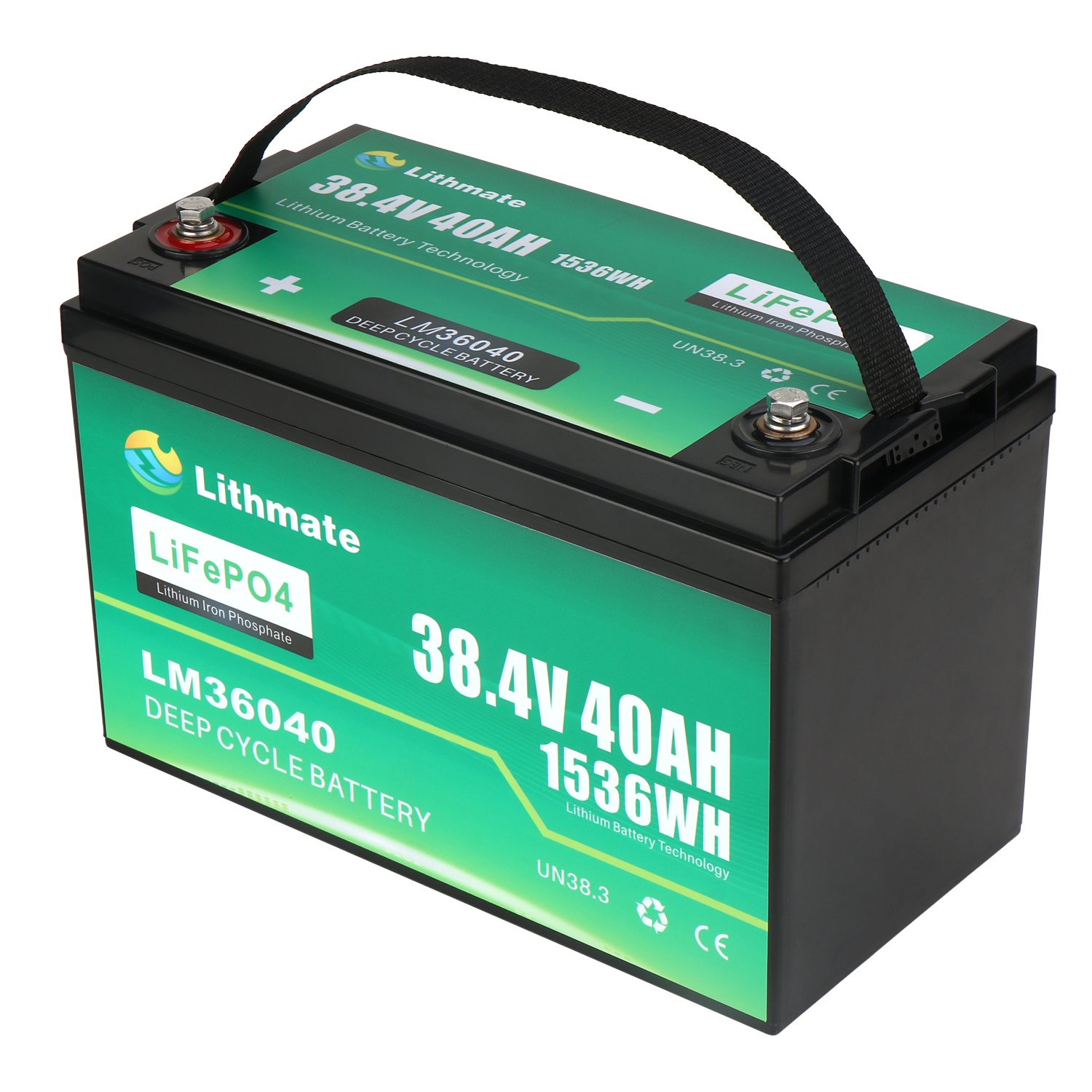 Lithmate 12v 24v Trolling Motor Fishing Boat 36v 40ah Lithium Deep Cycle Marine Battery