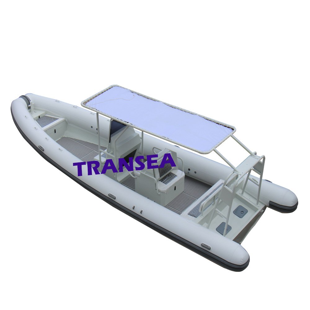 RHIB Orca Hypalon Cruising Aluminum Hull Inflatable RIB 900 Boat with Double Engine