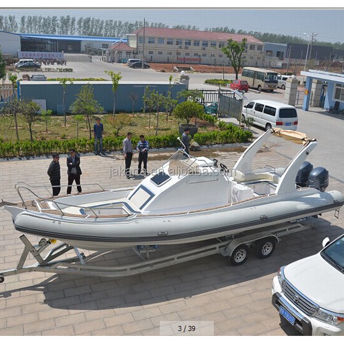 Marine Supplies Rigid Fiberglass RIB 960 MAX 20 Persons Inflatable Boats Engine Price