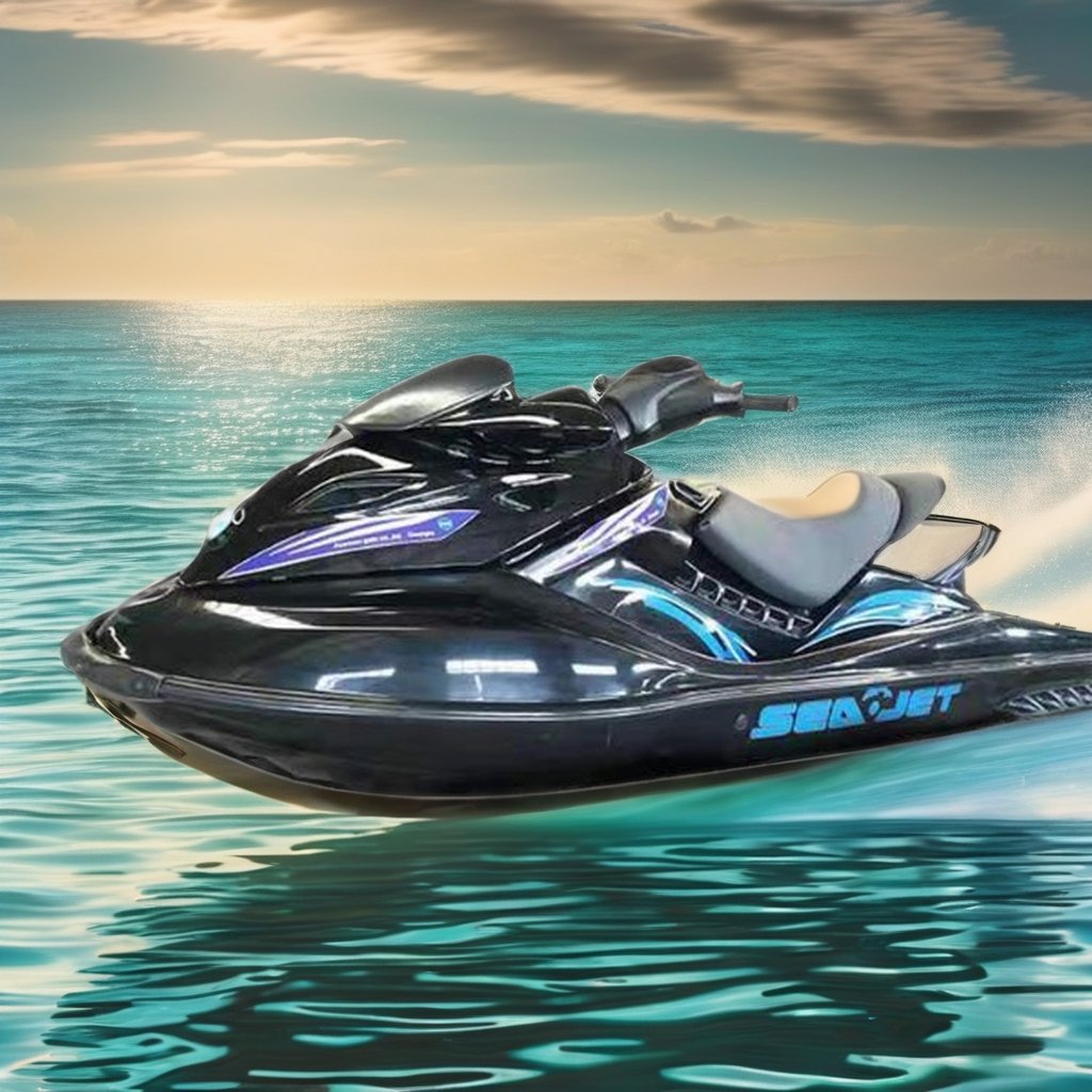 Hot Sale Hison 1400cc Jet Ski Boat High Quality Durable Fiberglass Material 4 Stroke Engine Economical Fuel Flyer Sea Scooter