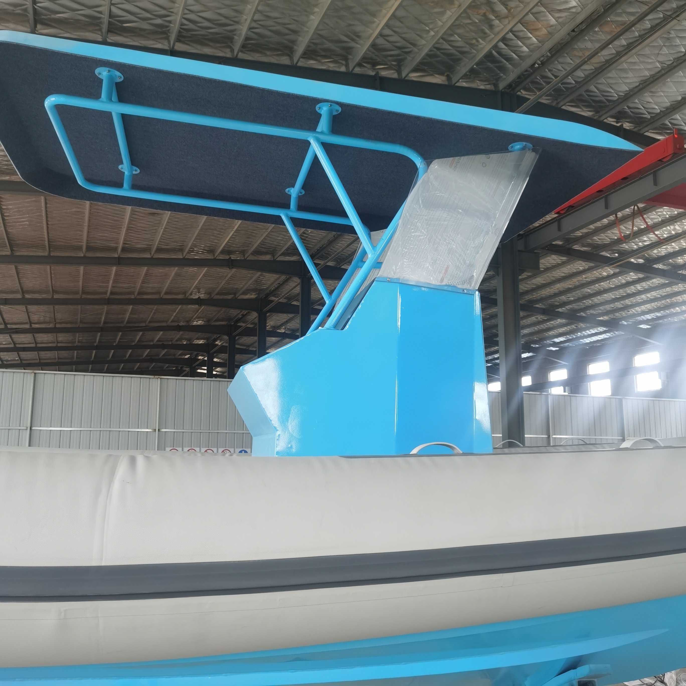 Seven Marine 6.2m Blue Aluminum Hull PVC Tube Sport Yacht 3m Length Inflatable Rib Boat with Water Sports Outboard Engine