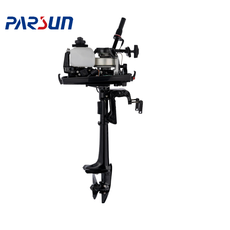 2-Stroke 2.6HP Gasoline Outboard Boat Engine Reed Valve CDI Ignition Remote Control Manual/Electric Start