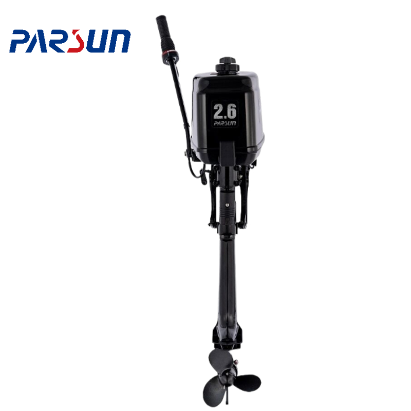 2-Stroke 2.6HP Gasoline Outboard Boat Engine Reed Valve CDI Ignition Remote Control Manual/Electric Start