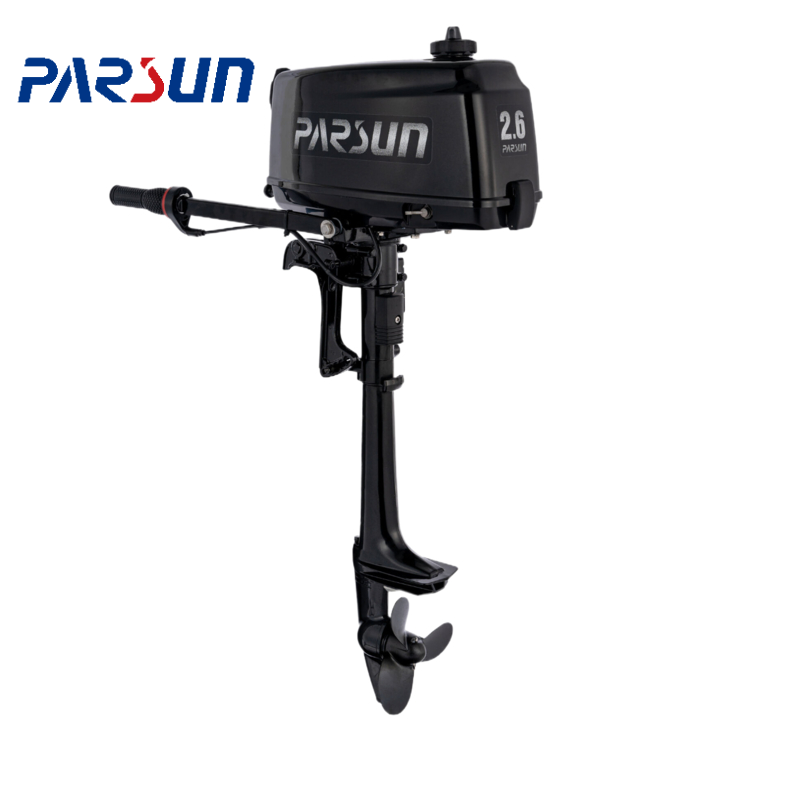 2-Stroke 2.6HP Gasoline Outboard Boat Engine Reed Valve CDI Ignition Remote Control Manual/Electric Start