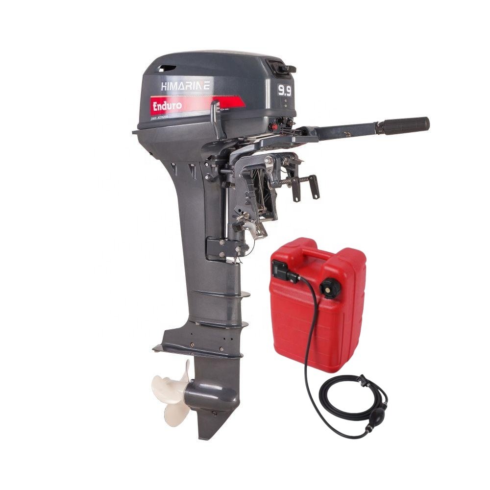 Himarine Brand Outboard Engine 9.9hp 2 Stroke Manual 24l External Fuel Tank Assy Latest Design Short Shaft Boat Motor