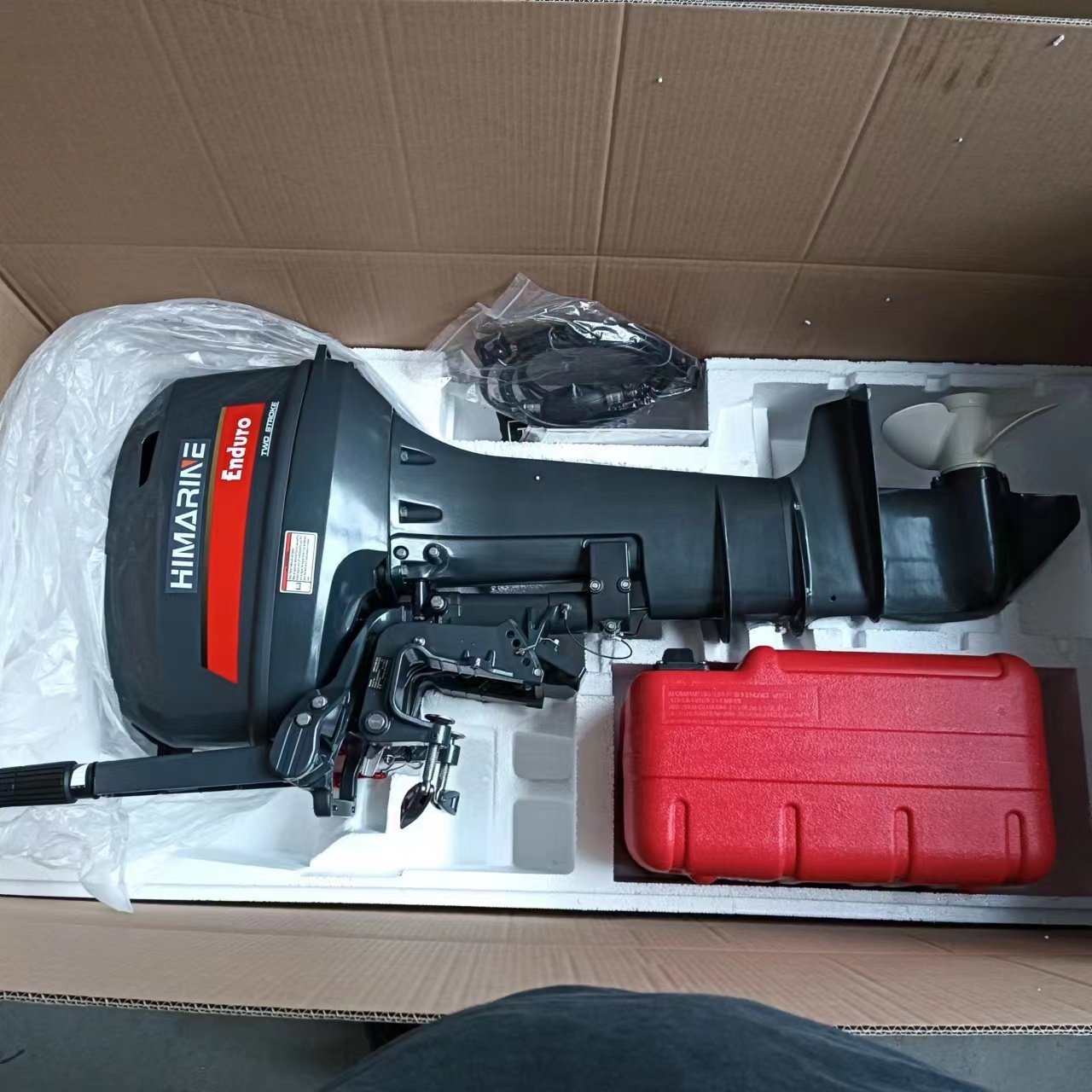 Himarine Brand Outboard Engine 9.9hp 2 Stroke Manual 24l External Fuel Tank Assy Latest Design Short Shaft Boat Motor