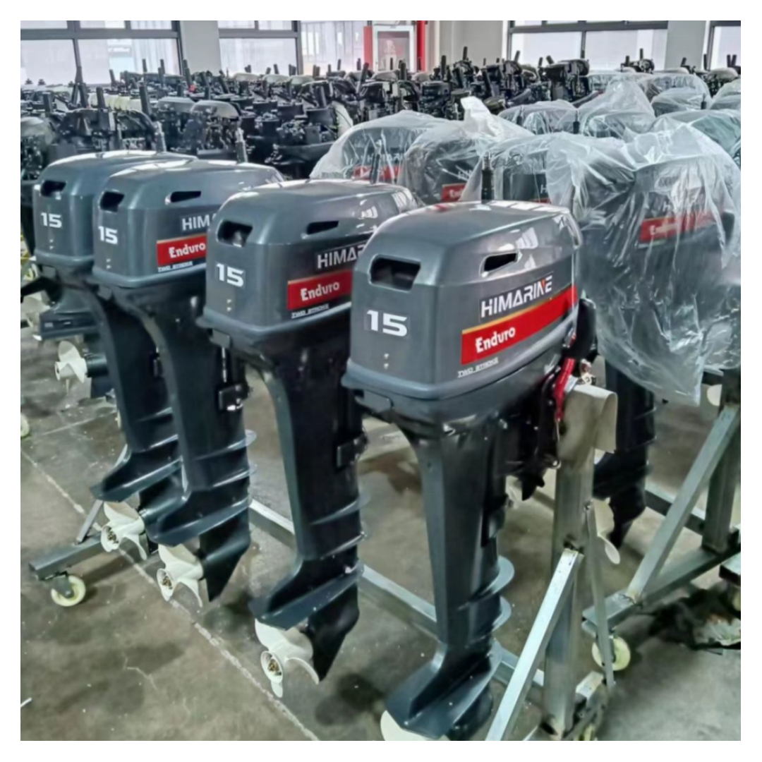 Himarine Brand Outboard Engine 9.9hp 2 Stroke Manual 24l External Fuel Tank Assy Latest Design Short Shaft Boat Motor