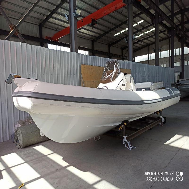 Good Quality Luxury Aluminum Rib Boat 650 Tender Yacht Outboard Engine PVC/EVA Hull Material 6.5m Sport Yacht for Leisure Sports