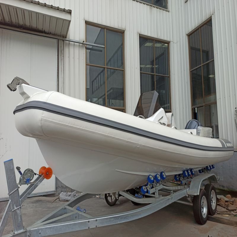 Good Quality Luxury Aluminum Rib Boat 650 Tender Yacht Outboard Engine PVC/EVA Hull Material 6.5m Sport Yacht for Leisure Sports