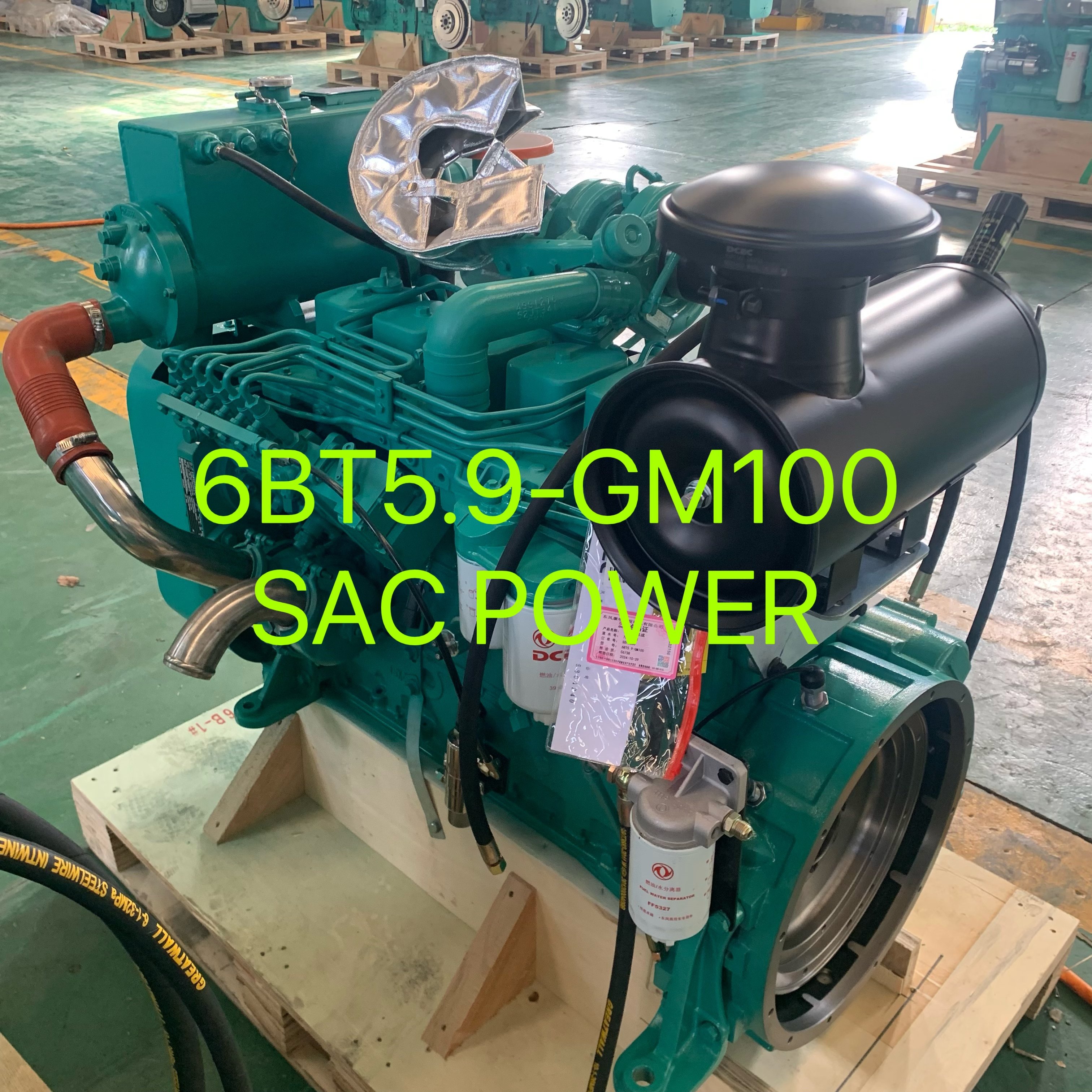 DCEC CUMMINS Marine diesel Engine 6BT5.9-GM100 100KW 134HP 5.9L Water Cooling 6BT5.9 Fishing Boat Diesel Manufacturer