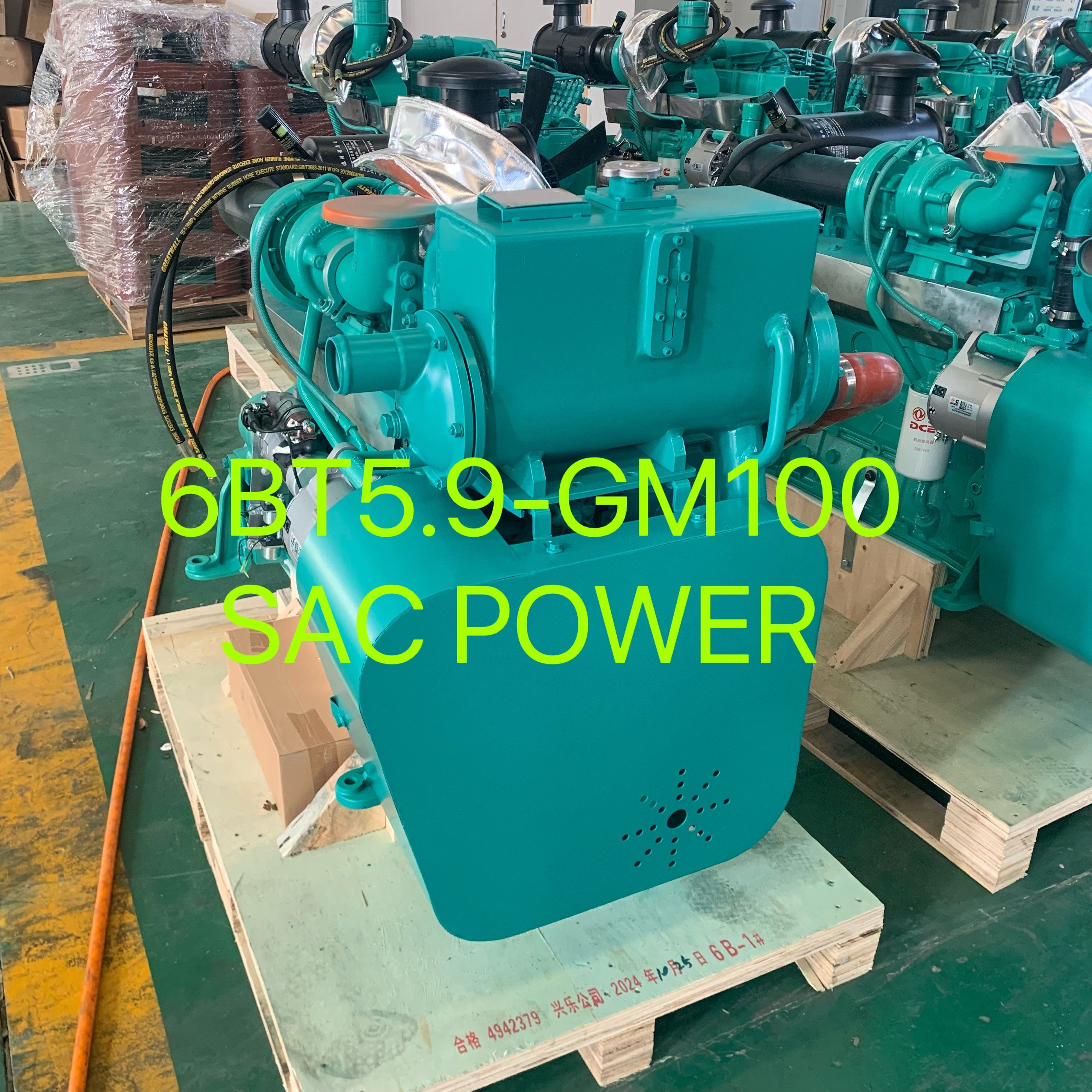 DCEC CUMMINS Marine diesel Engine 6BT5.9-GM100 100KW 134HP 5.9L Water Cooling 6BT5.9 Fishing Boat Diesel Manufacturer