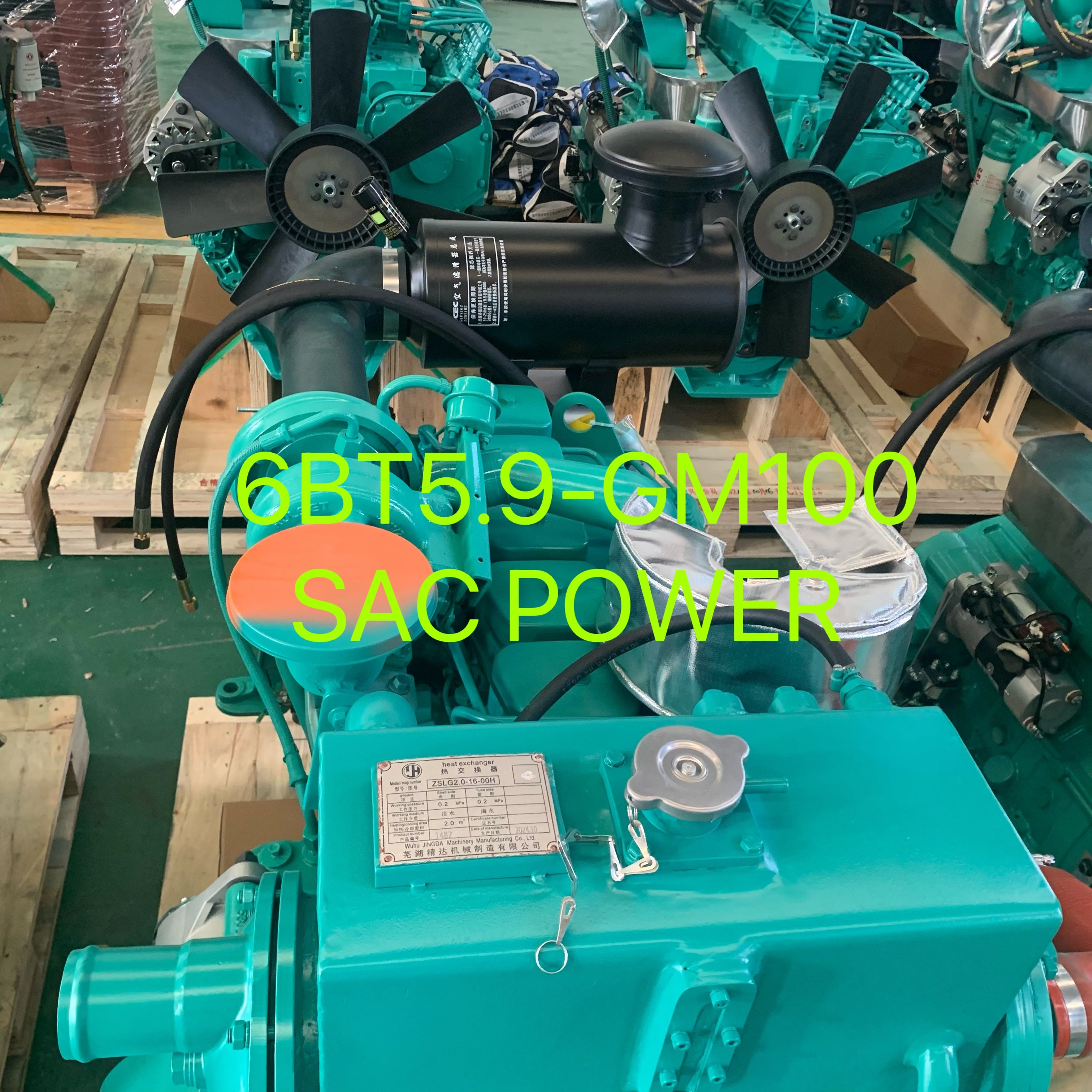 DCEC CUMMINS Marine diesel Engine 6BT5.9-GM100 100KW 134HP 5.9L Water Cooling 6BT5.9 Fishing Boat Diesel Manufacturer