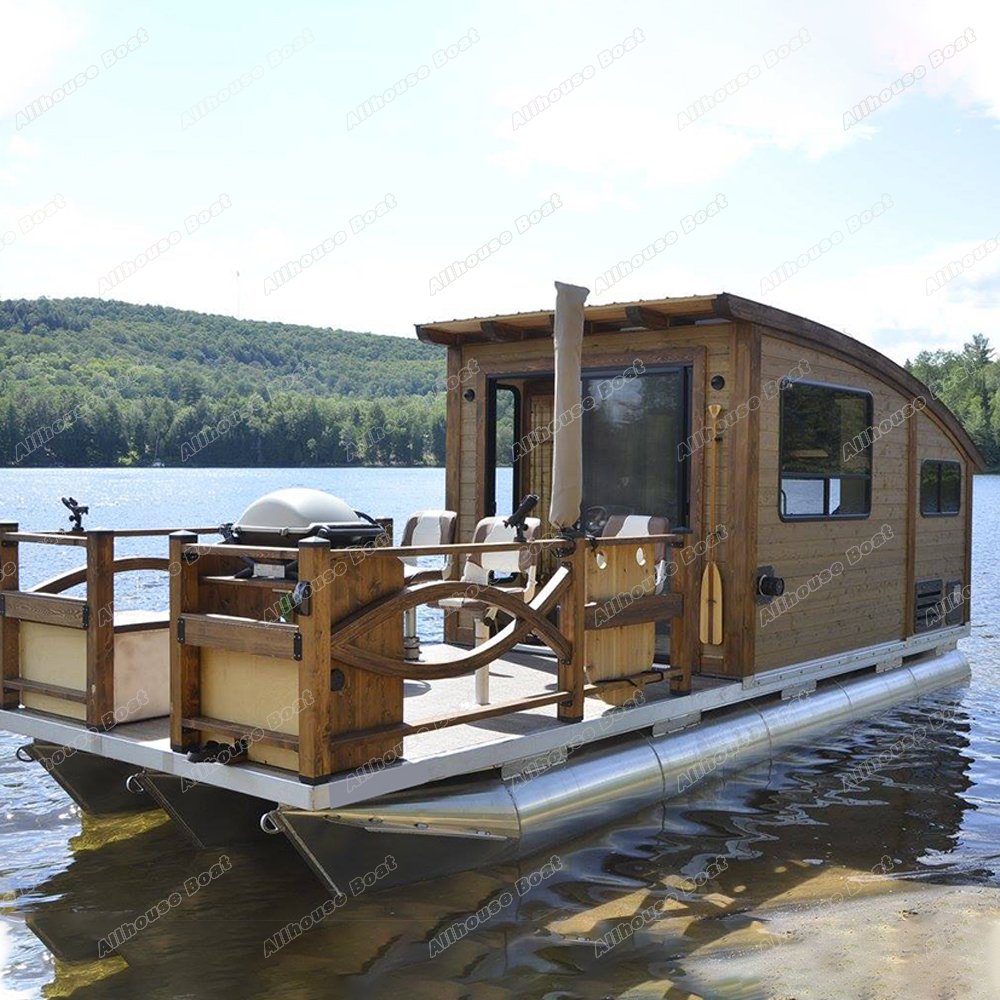 Brand New High-Speed Luxury 27ft Aluminum Fishing House Boat for Sale Deep Hull Cabin Cruiser Yacht