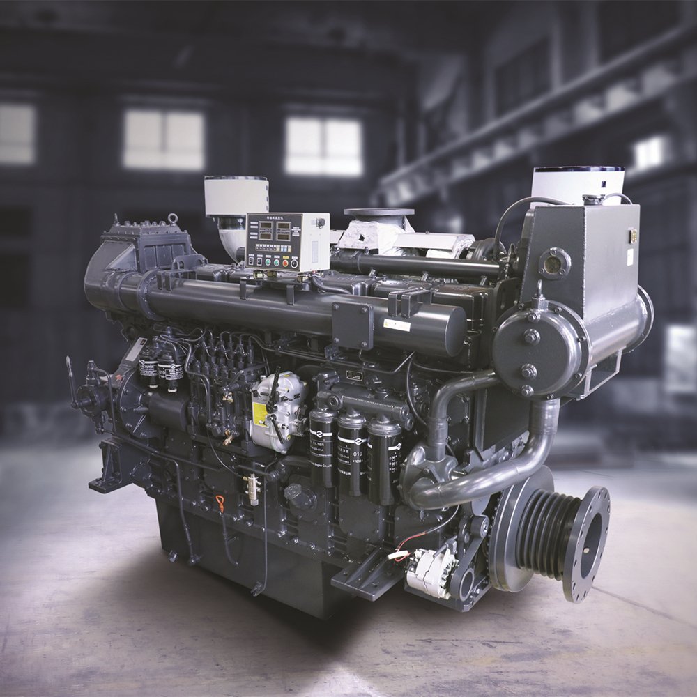 Made in China NEW SDEC Series Inline-4 6 Cylinders 24v Electric Start Ship Boat Marine 4 Stroke Engine for Repair