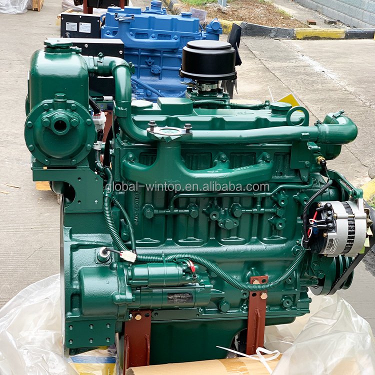 Machinery 50kw 4 Cylinder 4 Stroke Marine Inboard diesel Jet Boat Electric Engine