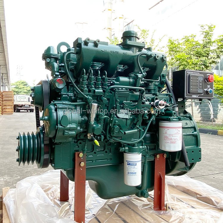 Machinery 50kw 4 Cylinder 4 Stroke Marine Inboard diesel Jet Boat Electric Engine