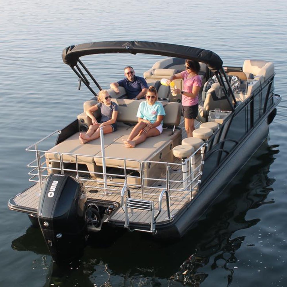 High-Performance Aluminum Pontoon Inflatable Boat with Engine Compartment for Ocean Fishing Leisure Rowing PVC Material