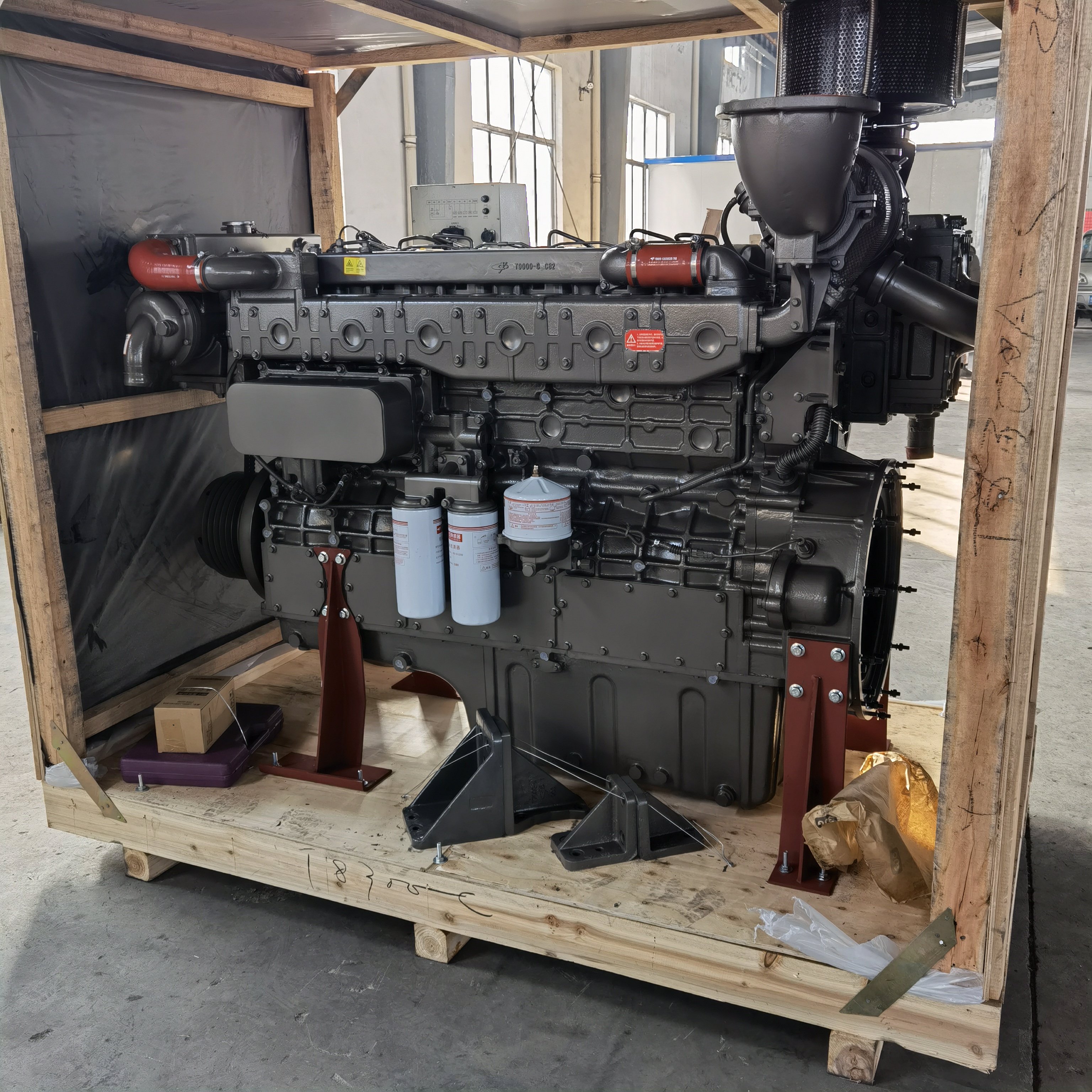 YC6MJ Series Yuchai Marine Engine 365HP 410HP 450HP Fishing Boat Diesel Engine With Gearbox