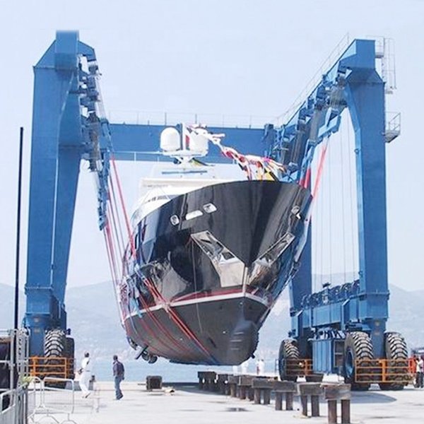 30 Ton 50 Ton 100 Ton Cheap Mobile Marine Hoist Gantry Boat Lifting Cranes for Sale
