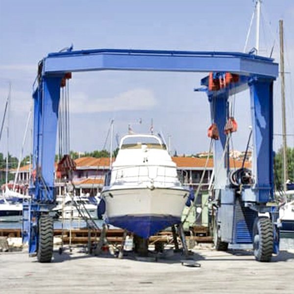 30 Ton 50 Ton 100 Ton Cheap Mobile Marine Hoist Gantry Boat Lifting Cranes for Sale