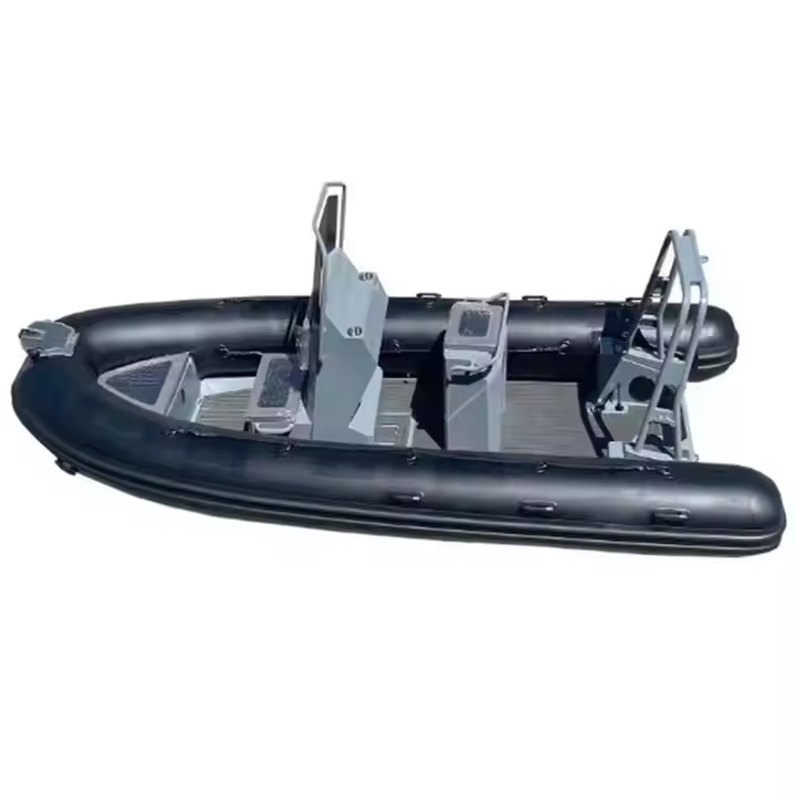 High Quality Durable 13ft Aluminum Hull Rowing Boat SP RIB390 Hypalon/PVC Rigid Inflatable Fishing Boat Lake Surfing Outdoor