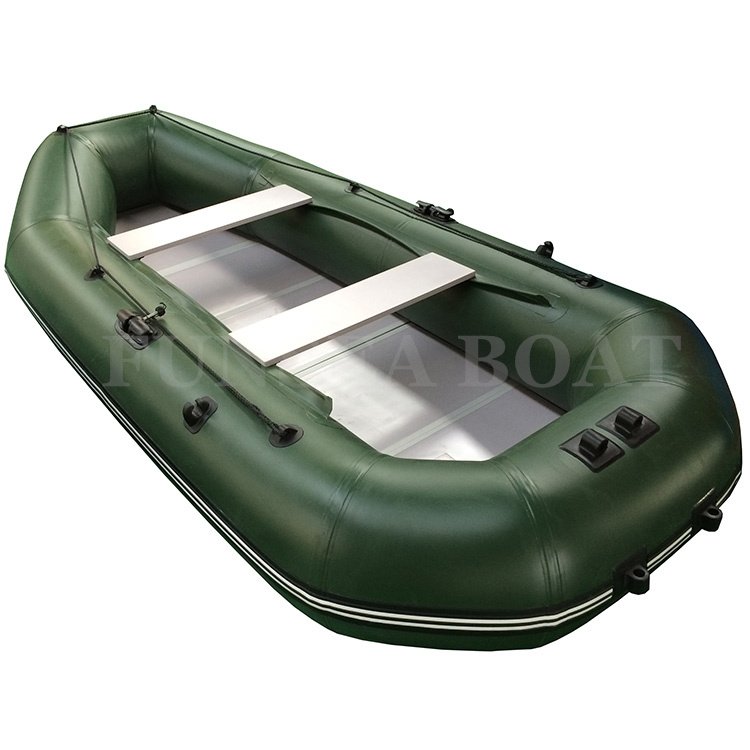 Markdown Sale Pvc Inflatable Fishing Pontoon Dingy with Engine Rubber Boat with Motor