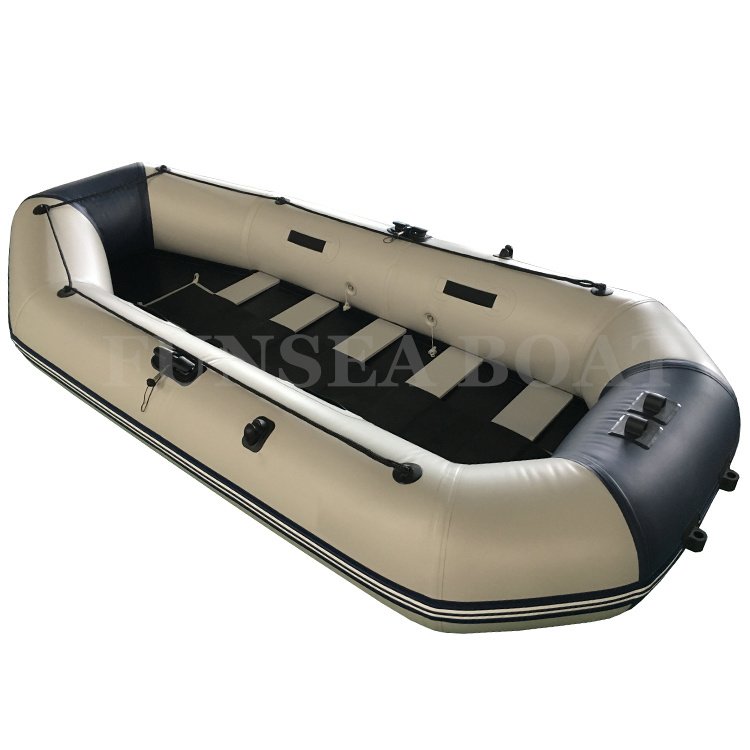 Markdown Sale Pvc Inflatable Fishing Pontoon Dingy with Engine Rubber Boat with Motor