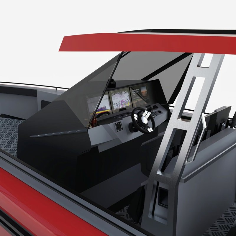Luxury Aluminum Rib Yacht with EVA Foam Collar Tube Fish Boat with Hypalon Center Console Stylish Aluminum Rib Yacht