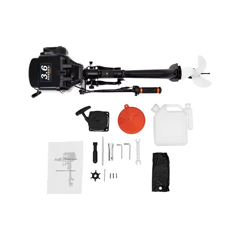 HangKai 3.6 hp Outboard Motor 2stroke Outboard Board Motor Gasoline Engine for Boat