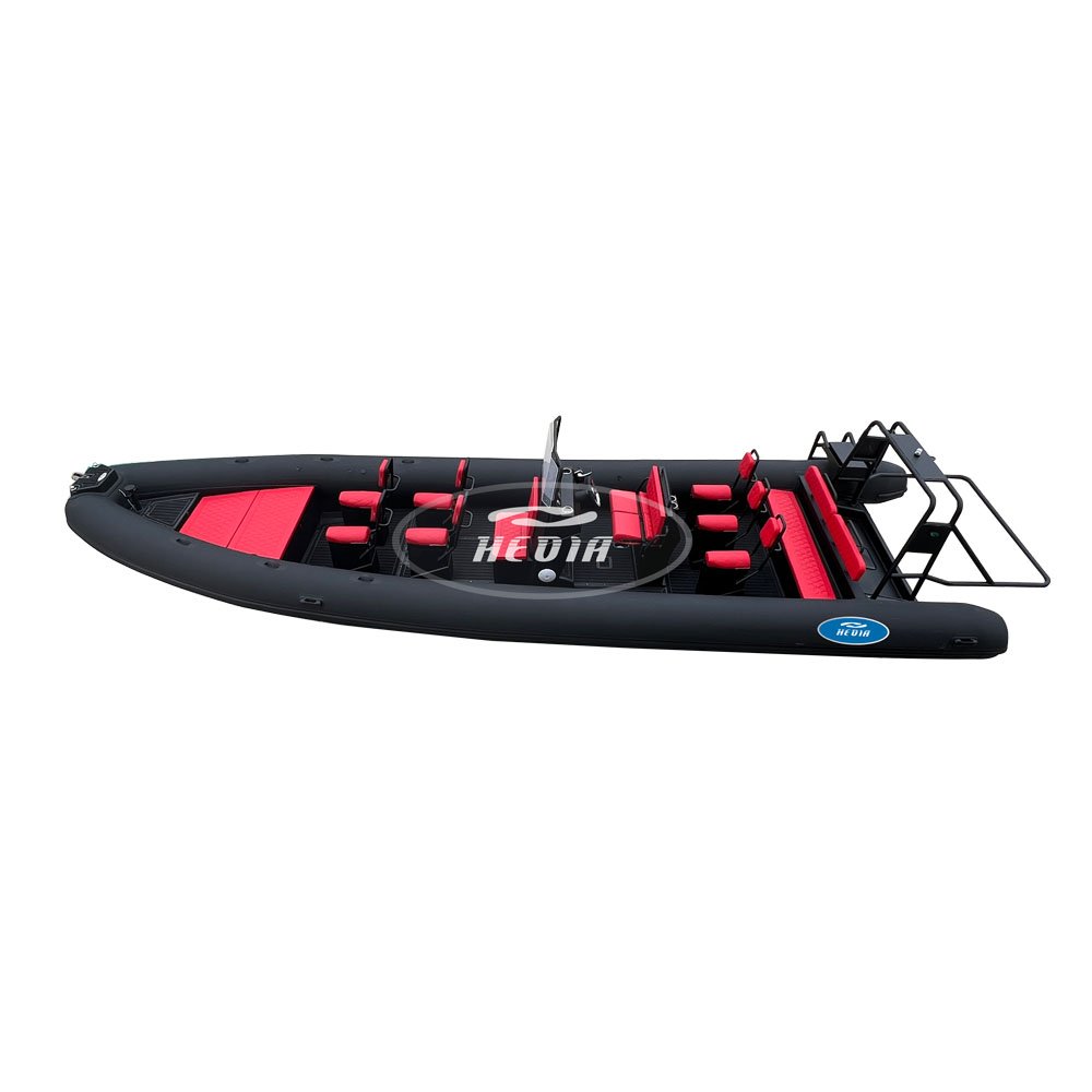 38ft 12m Aluminum Patrol Hypalon Sport Aluminum Rib Boat with Double 250HP Outboard Engine