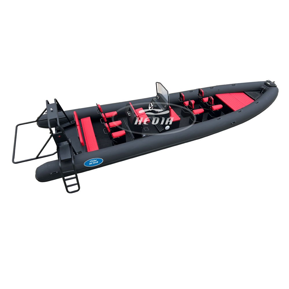 38ft 12m Aluminum Patrol Hypalon Sport Aluminum Rib Boat with Double 250HP Outboard Engine