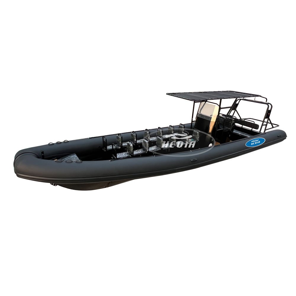 38ft 12m Aluminum Patrol Hypalon Sport Aluminum Rib Boat with Double 250HP Outboard Engine
