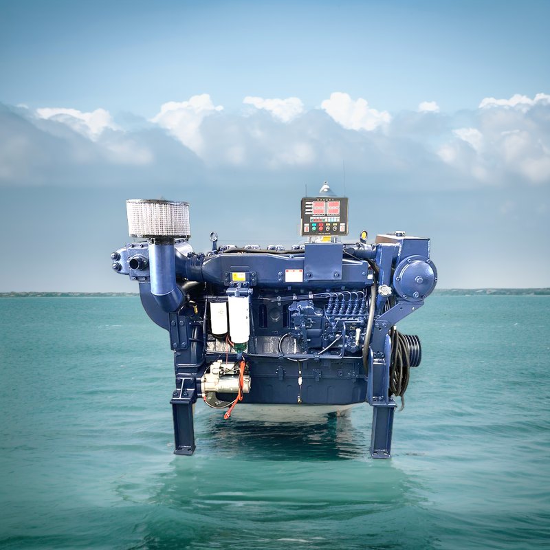Ricardo 40 HP 60 HP 90HP 100HP Small Marine Diesel Engines with Gearbox Electric Start Water-Cooled for Machinery New Condition