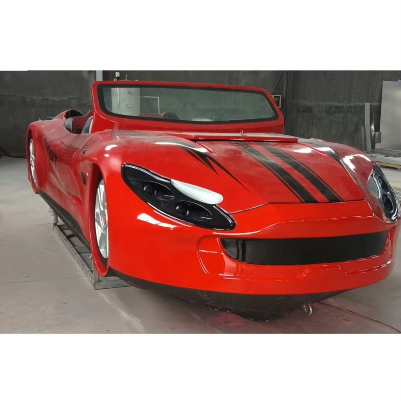 OEM 8m Aluminum Sports Car Shaped Speedboat Yacht Customized Color Family Entertainment Motor Boat Overall Length 8.0 Meters