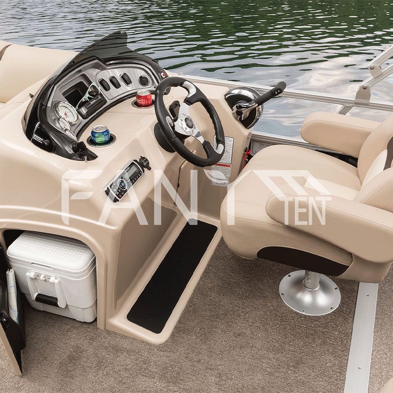 Inflatable Mini Aluminium 12 Person Party House Complete Set Furniture Luxury With Motor With Engines Trailers Pontoon Boat