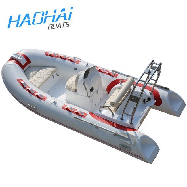 RIB390CL Luxury Yacht with Aluminum Center Console Fiberglass and Carbon Fiber Hull Outboard Engine Certified by CE