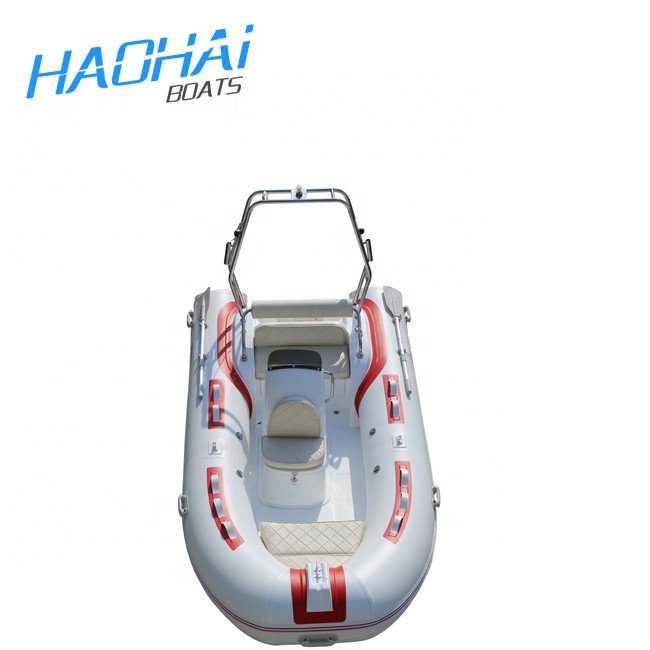 RIB390CL Luxury Yacht with Aluminum Center Console Fiberglass and Carbon Fiber Hull Outboard Engine Certified by CE