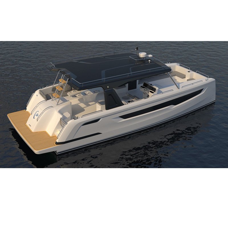 Luxury Catamaran Fishing Boat Custom Colors EVA/Aluminum PVC Rowing Yacht Leisure Yacht with Trailer from Chinese Factory