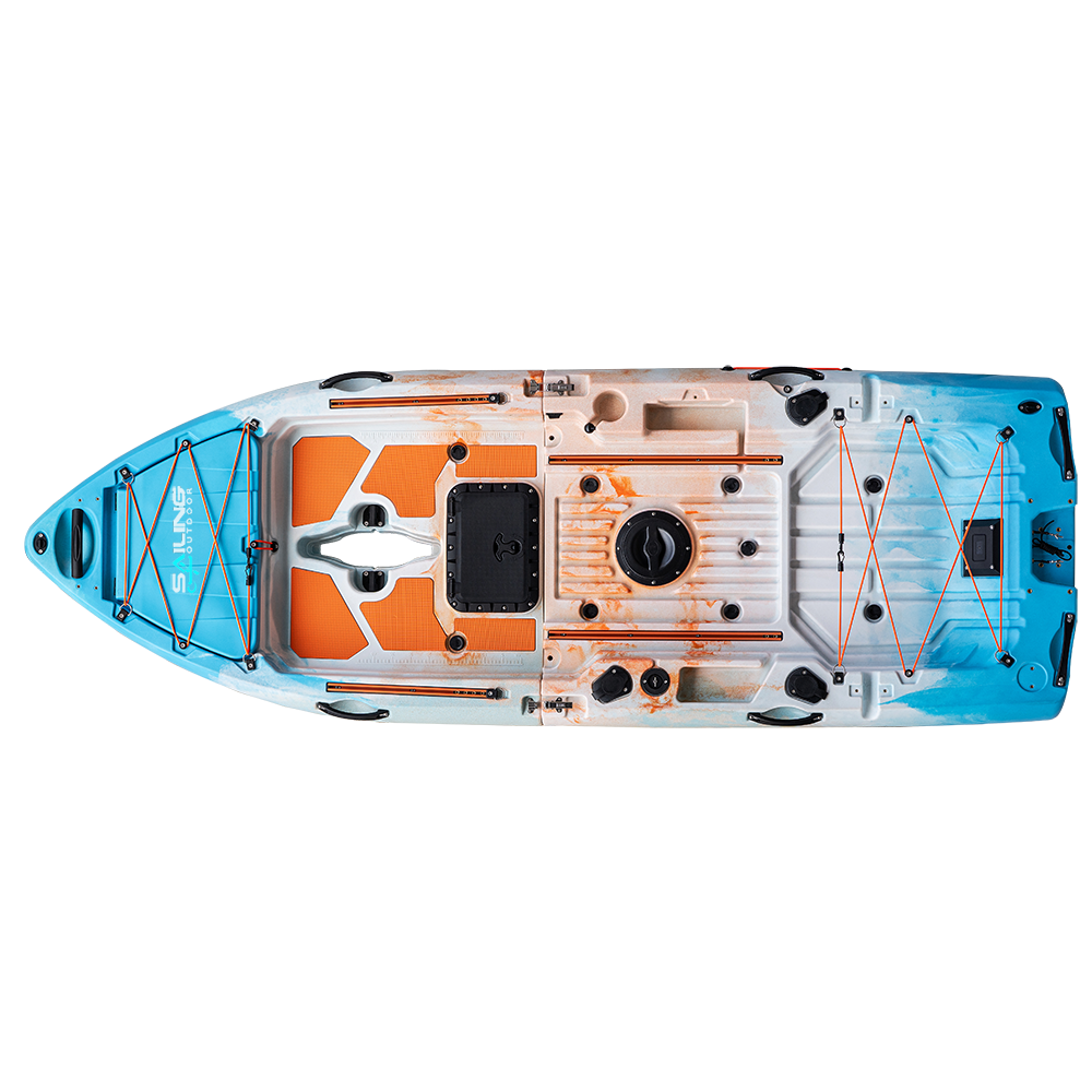 38inch Ultra Wide Durable Modular Kayak Fin Drive Surfing Water Deep Lakes Ocean Easy-to-Carry Outdoor Paddling Rowing Boat